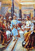 Raja Ravi Varma Sri Krishna as Envoy Spain oil painting artist